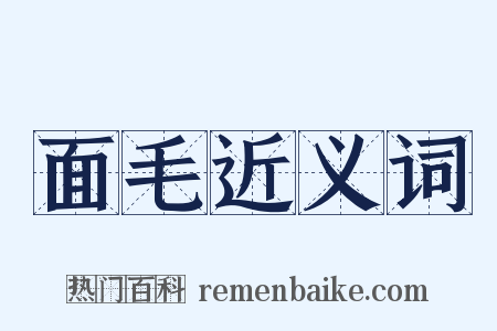 面毛近义词是什么意思的图片